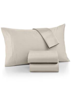 Aq Textiles 191790037564 Beige Solid 700 Thread Count King California Sheet Set