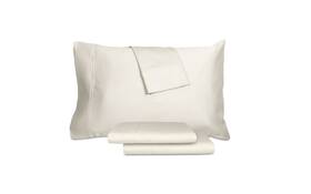 Aq Textiles 191790064188 Percale Solid 4-pc. Sheet Set King - Ivory