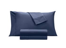 28127904503 Aria Egyptian 500 Thread Count Cotton 4 Pc Sheet Set King - Navy