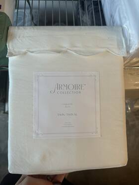 93994627 Armoire Collection Twin/twin Xl Scalloped Sheets Sets White 93994627 Armoire Collection Twin/twin Xl Scalloped Sheets Sets White