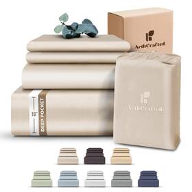 10011001ac Arthcrafted 100% Eucalyptus Tencel Queen Bed Sheets 18 Inch Deep Pocket Co 10011001ac Arthcrafted 100% Eucalyptus Tencel Queen Bed Sheets 18 Inch Deep Pocket Co