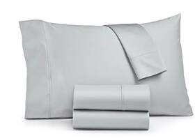 Ashford 734737615663 Solid Dove 1500 Thread Count 4 Piece Queen Sheet Set