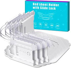 Aukclax 313110159149 Bed Sheet Holders For Corners Fitted Holder Keep Sheets Firm - Tight 4pc Aukclax 313110159149 Bed Sheet Holders For Corners Fitted Holder Keep Sheets Firm - Tight 4pc