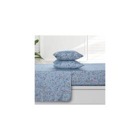 82751900 Azores Home King 300 Thread Count Organic Cotton Deep Pocket Printed Sheet Set Carolina