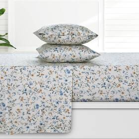 Azores Home 842941143732 300 Thread Count Organic Cotton Deep Pocket Bed Sheet Set Fits Up To