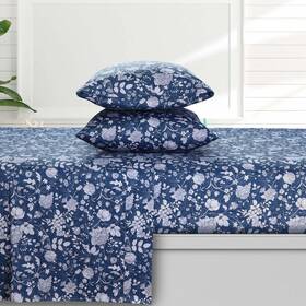 Azores Home 842941144838 300 Thread Count Organic Cotton Deep Pocket Printed Sheet Set - Azores Home 842941144838 300 Thread Count Organic Cotton Deep Pocket Printed Sheet Set -
