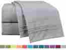 B00viwudg0 Nestl Bedding Bed Sheet Set Queen Size Light Silver Gray 100 Soft Brushed Fabric 702706706865