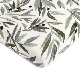 88474919 Babyletto Olive Branches Muslin Mini Crib Sheet