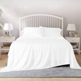 B0cflww14g Balsaras 1 Piece Flat Sheet Alaskan King Size 132 X 120 100 Egyptian Cotton