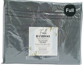 Bamboo Comfort 782650400248 1800 Series-egyptian Luxury Sheet Set- Full- Grey
