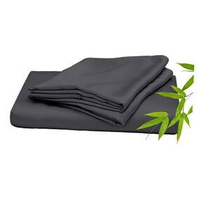Blbs01000fl Bamboo Lyocell 100% From Organic Basic Sheet Set Grey Breathable Full Slate