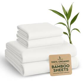 Bampure 060499021578 Luxury Series King Sheet Set - 100% Viscose Derived From Ba... Fast Ship