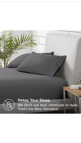 80830492 Bare Home Cotton Flannel Split King Sheet Set By Gray 80830492 Bare Home Cotton Flannel Split King Sheet Set By Gray