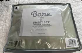 Bare Home 812228036545 4 Pc King Color Moss/sage Sheet Set Premium Microfiber