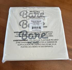 83842998 Bare Home 300 Thread Count Organic Cotton Percale Full Fitted Sheet White New