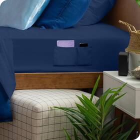 Bare Home 840105721987 Fitted Bottom Sheet Queen - Dual Pocket Premium 1800 Microfiber Ul Bare Home 840105721987 Fitted Bottom Sheet Queen - Dual Pocket Premium 1800 Microfiber Ul
