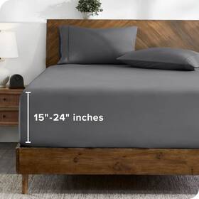Bare Home 840105731863 Ultra-soft Microfiber 24 Inch Extra Deep Pocket