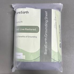 Bareearth 850078882134 New King Size Grounding Bed Sheets Gray Brand In Packaging