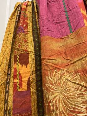 Bassetti 050261227168 Granfoulard Duvet Cover 82 X Inch Orange 100% Cotton Made In Italy