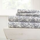 Bc-4pc-cop-ck-na Becky Cameron Printed Coarse Paisley Patterned Quality Piece Sheet Set