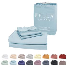 Bc Bella Coterie 850020822324 Luxury Bamboo Viscose Split King Size Sheet Set 2 Fitted Shee