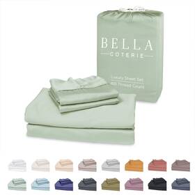 Bc Bella Coterie 850020822492 Luxury Queen Size Sheet Set Viscose Made From Bamboo Organi