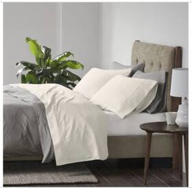 Beautyrest 086569216984 Queen 600 Thread Count Cooling Cotton Blend 4pc Sheet Set Ivory Nwt Beautyrest 086569216984 Queen 600 Thread Count Cooling Cotton Blend 4pc Sheet Set Ivory Nwt