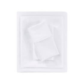 82326940 Beautyrest 1000 Thread Count Cotton Blend Sateen 4pc Sheet Set White Full
