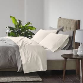 Br20-0992 Beautyrest 600 Thread Count Ivory Cooling Cotton Blend 4 Pcs Sheet Set King Br20-0992 Beautyrest 600 Thread Count Ivory Cooling Cotton Blend 4 Pcs Sheet Set King