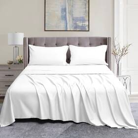 Beckham Hotel Collection 850038158590 King Sheet Set 100% Cotton 500tc Luxury Sateen Bedd