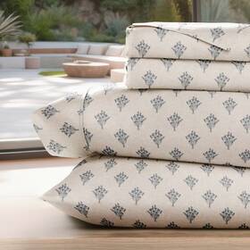 Becky Cameron 91525481 Pattern Bed Sheet Set Soft Double Brushed Microfiber 4 Piece Delicate Details