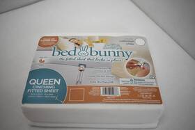 Bed Bunny 097298049866 Queen Fitted Sheet Cottontail Copper Ions Deep Pocket Easy On Off