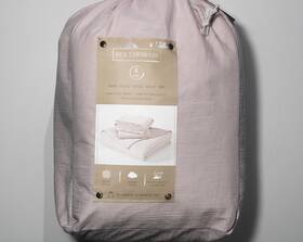 Jscj835 Bed Theory Co. New Co.4 Piece Gauze King Blush Pink Sheet Set Super Soft Tiktok Fave