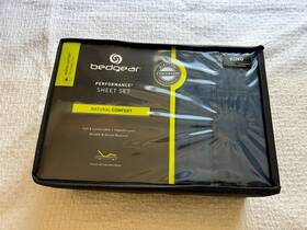 Bedgear 814874020794 Performance King Hyper Cotton Technology Navy Sheet Set - New