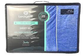 Bedgear 814874028479 Ver-tex Cooling Sheet Set Cobalt Blue Split California King 330