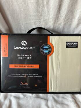 Bgs194212 Bedgear Dry-tec Performance King/cal King Champagne Sheet Set Moisture Wicking Bgs194212 Bedgear Dry-tec Performance King/cal King Champagne Sheet Set Moisture Wicking
