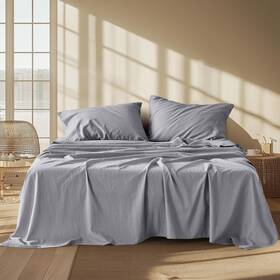 Bedshe 445014582501 Bedsure Linen Sheets - Queen Size Bed Blend From Cotton Bedsheets Gentle Bedshe 445014582501 Bedsure Linen Sheets - Queen Size Bed Blend From Cotton Bedsheets Gentle