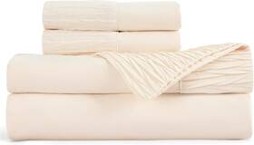 Bedsure 841745145966 King Size Beige Sheets