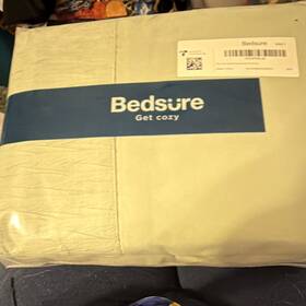 A02p9alj3b Bedsure Queen Sheet Set Light Green Embossed Solid Color Bedroom