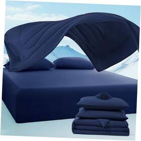 Eb450a0 Bedsure Collections Cooling Comforter Set - Ultra Comfort 4pcs With California King Twilight Blue