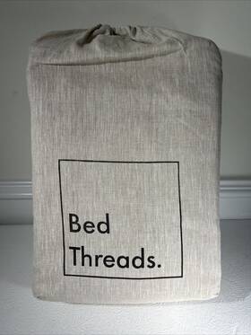Bedthreads 357140016141 Bed Threads Full 100% French Flax Linen Bedding Sheet Set