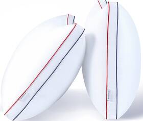 Zk-86e7-oevi Bedufsar Bed Pillows For Sleeping Queen Size Pack Of 2 Navy Blue/rose Red