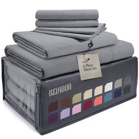 Belador 810101491665 Silky Soft Sheet Set - Luxury 6 Piece Bed Sheets For Queen Size Belador 810101491665 Silky Soft Sheet Set - Luxury 6 Piece Bed Sheets For Queen Size