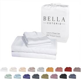 Bella Coterie 850020822201 Bamboo Viscose King Size Sheet Set 100% Organically Grown