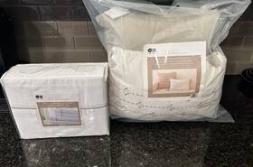 Bella Russo 810088180866 Sand And Snooze Bedding 4 Pc Sheet Set-queen 2 Decorative Pillow Set