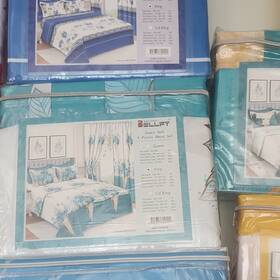 Bellft Rn#152173 Super Soft 8pc Queen Sheet Set 100% Polyester White Blue Floral