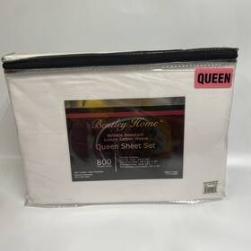 22882103371aqt Bentley Home White 4-pc Queen Sheet Set 800 Thread Count Cotton Blend Nip