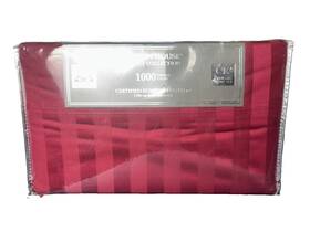 Bergen House 842164001130 100% Certified Eqyptian Cotton 1000 Tc Sheet Set Red Cal King 360