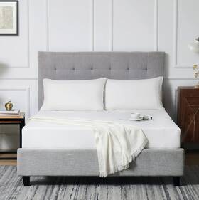Berklan 726084761629 100% Linen Sheet Queen Size Fitted French Flax With 16 Inch Dee Berklan 726084761629 100% Linen Sheet Queen Size Fitted French Flax With 16 Inch Dee