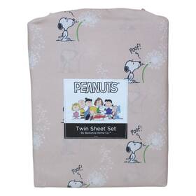 Berkshire 198062904463 Peanuts Snoopy Twin Sheet Set By Spring Dandelions Pink